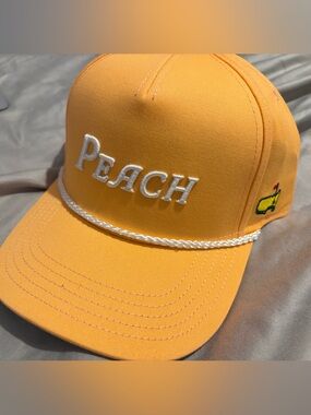 Masters 2026 - Peach Embroidered Rope-Trim Cap - NWT